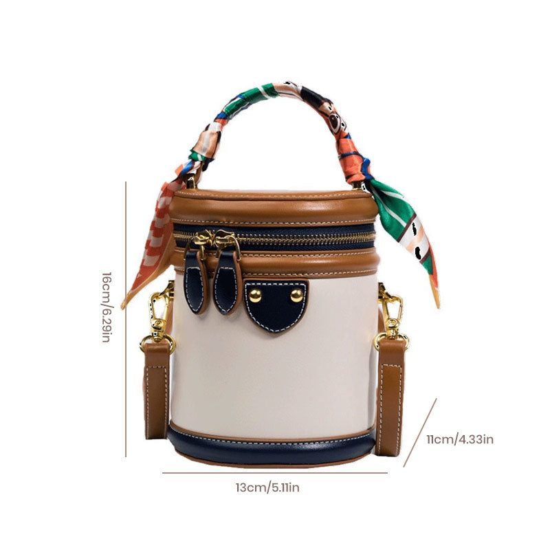 Colorblock Bucket Bag for Women