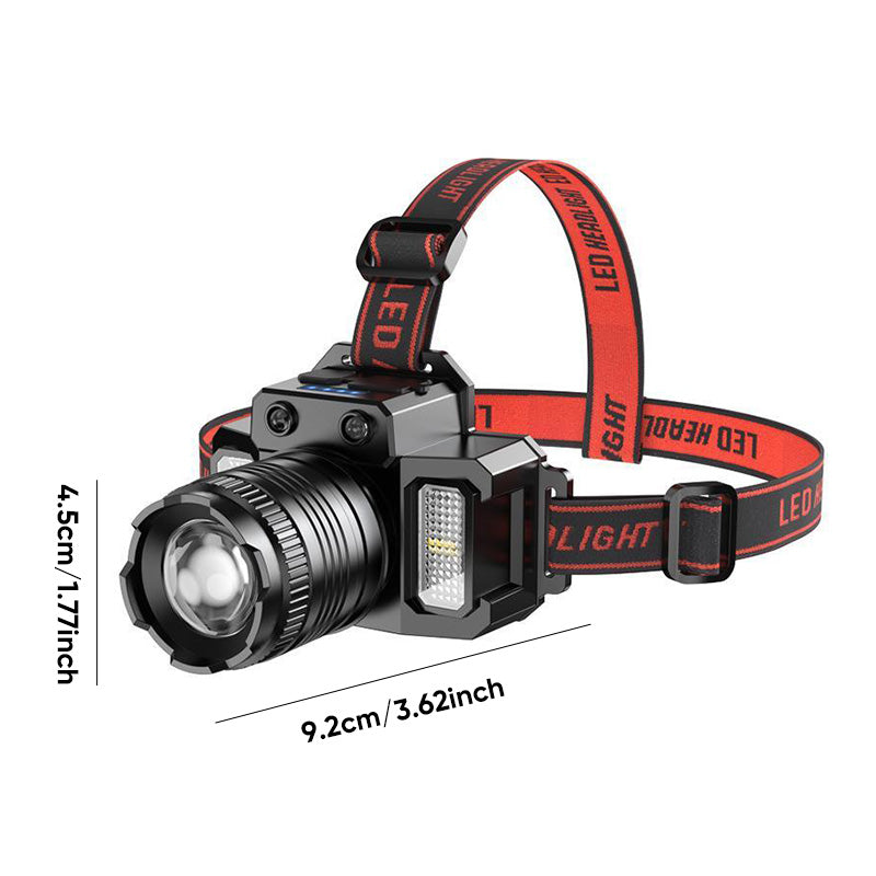 Outdoor USB Rechargeable Waterproof LED Headlamp