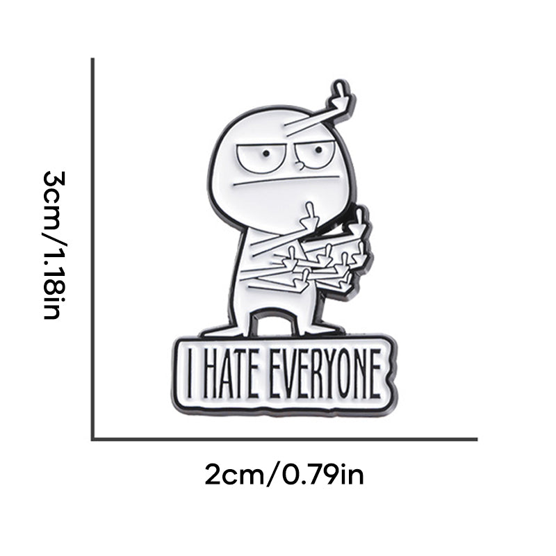 Rolig långfingerbrosch