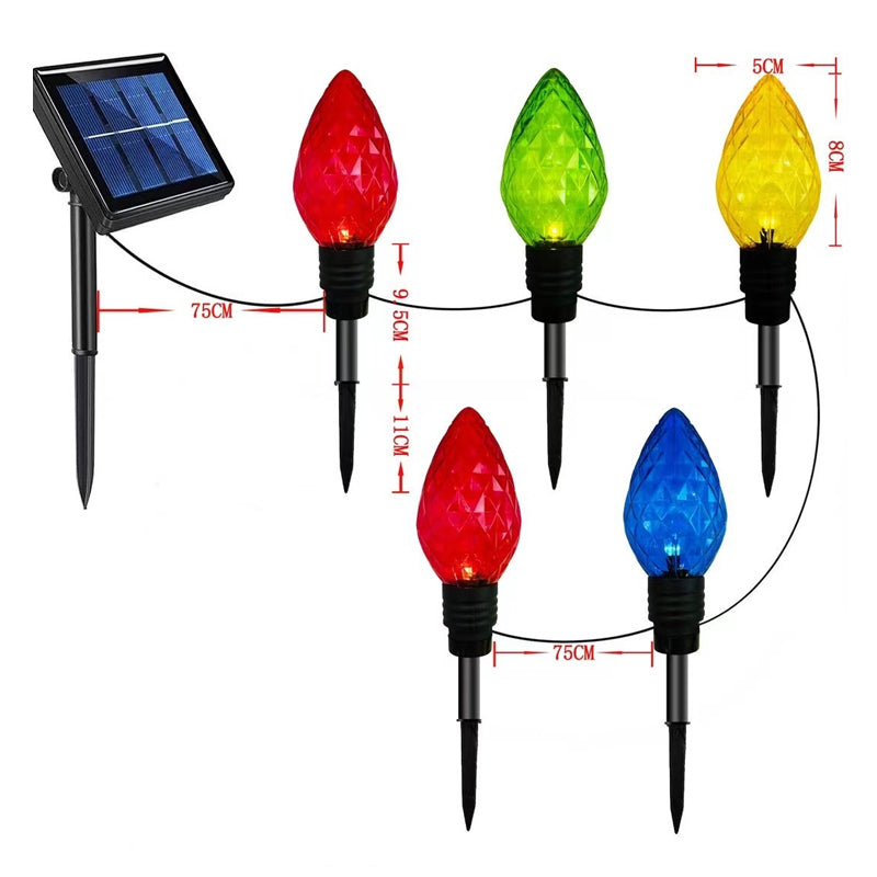Diamond-Shaped Solar Stake Lights