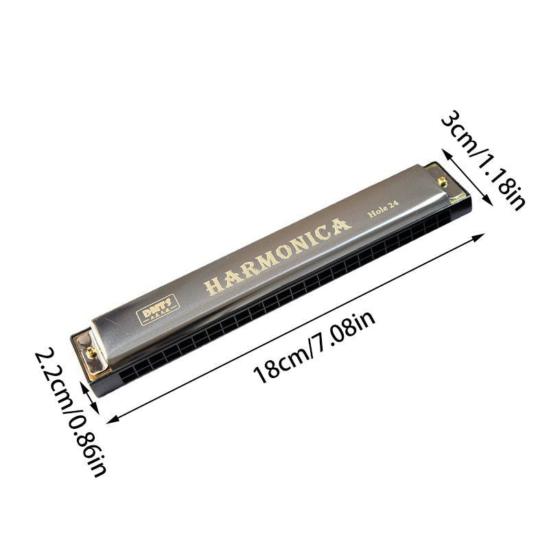 24-Hole C Key Harmonica
