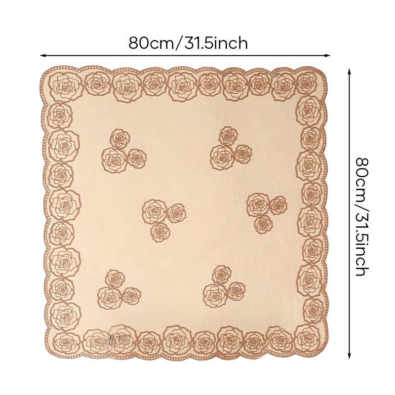 Spring Floral Mesh Scallop Design Bandana