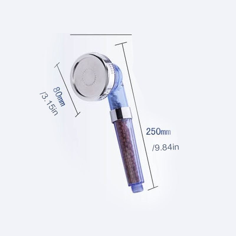 Duschhuvud med jonisk filtrering