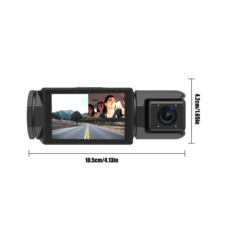 3 Lens Car Dvr Dash Cam