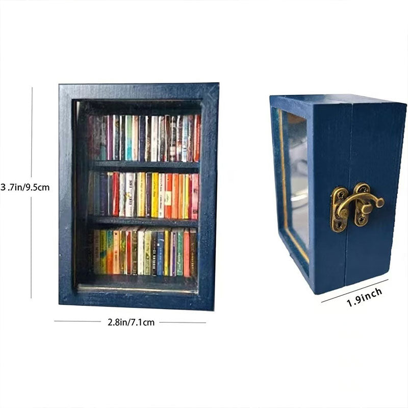 Mini Wooden Book Storage Box
