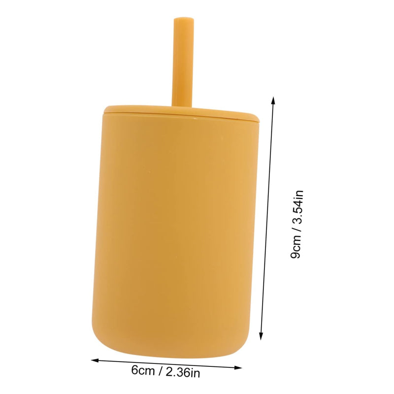 Silicone Baby Cups With Straws and Lids