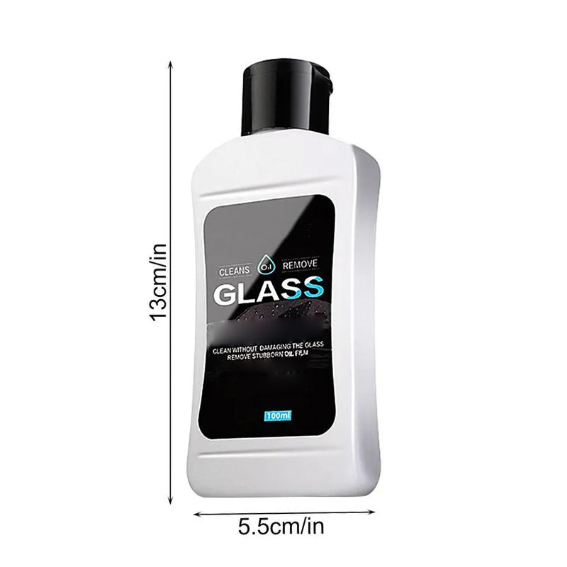 Car glass oil film cleaner