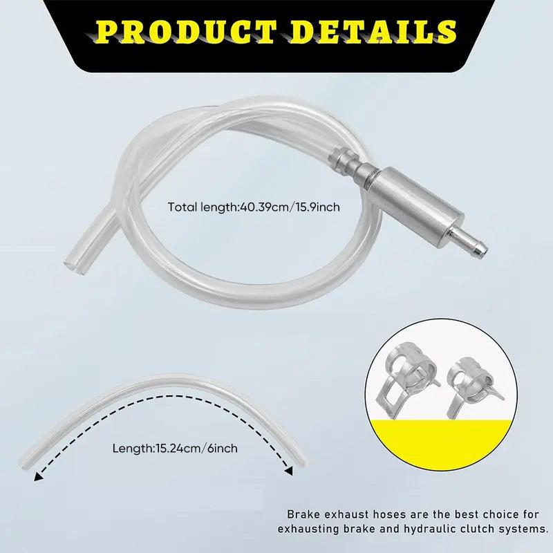 One Way Check Valve Tube Bleeding Tool Kit