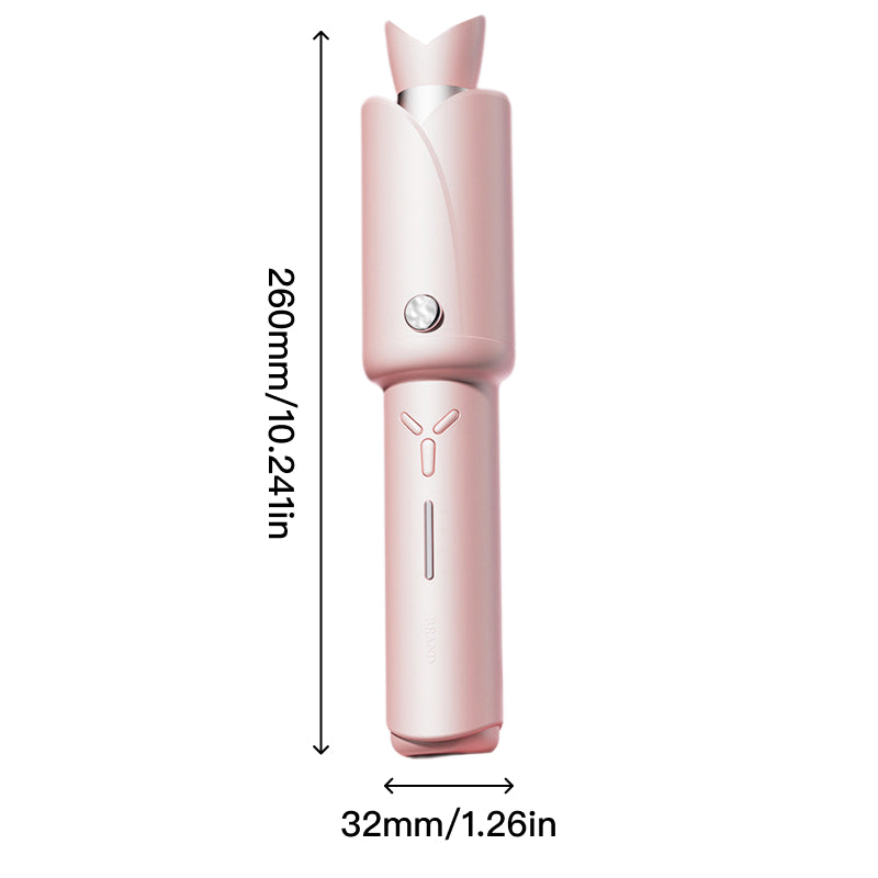 One-Tap Automatic Curling Irons with Millions Negative Ionic and Ceramic Coating