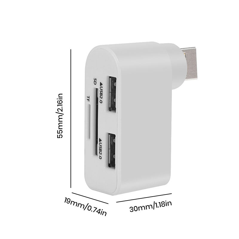 4 in 1 Rotatable USB Hub