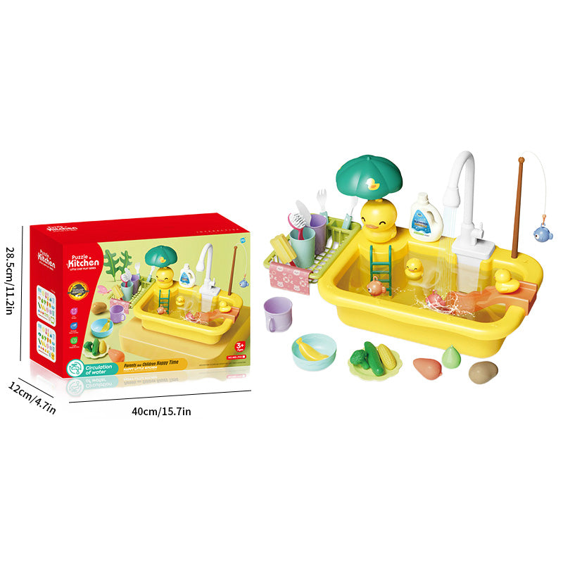 Duck Sink Toy with Fishing Activity