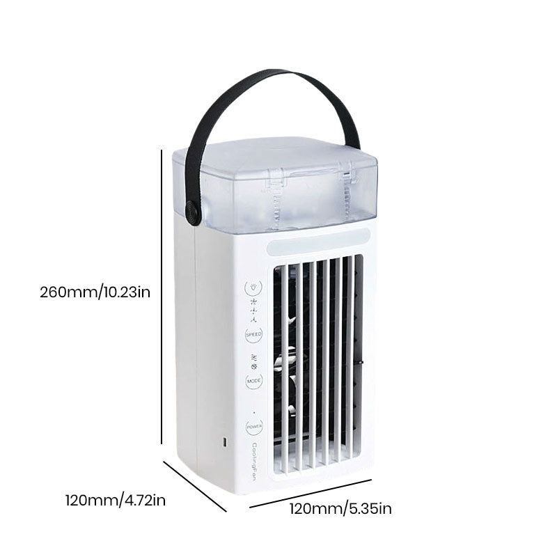 Portable Air Conditioners | Evaporative Cooler with Water Mist, 3 Speeds & Nightlight