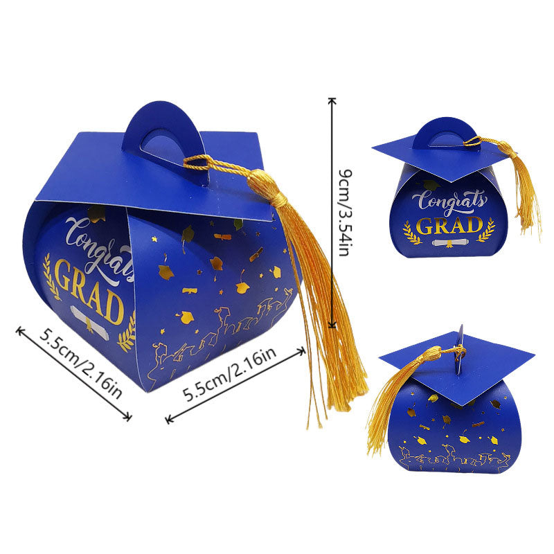 🎁✨50 × Graduation Cap Gift Boxs(🍬No Candies)