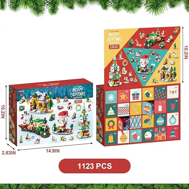 Advent Calendar Kids With Christmas Building Blocks