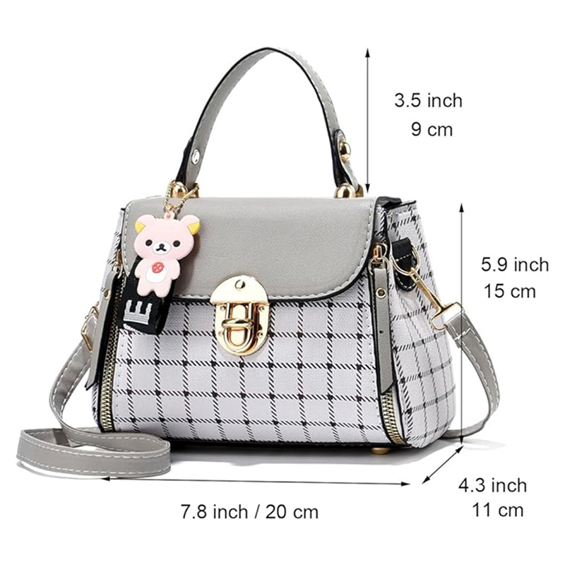 Plaid Pattern Handbag