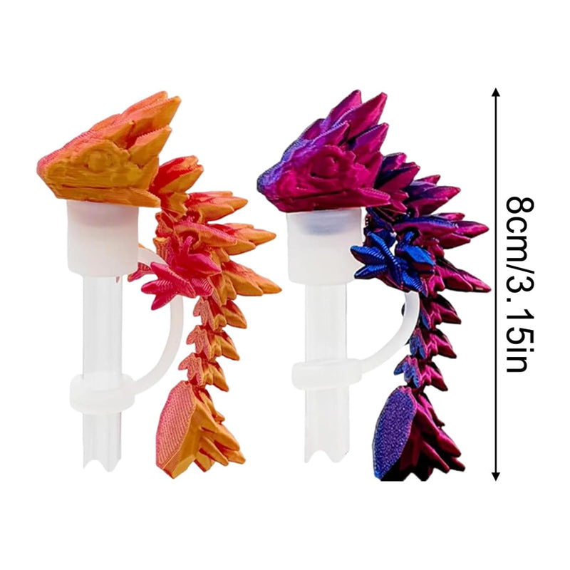 3D Printed Dragon Stanley Straw Topper