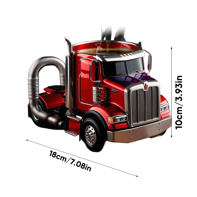 Semi-truck kaffemugg