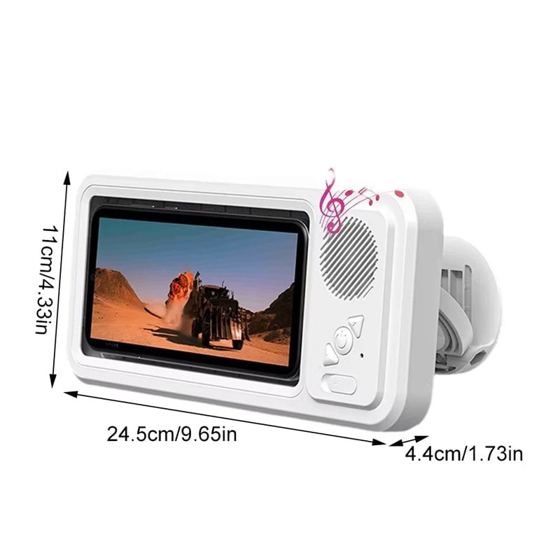 Shower Phone Holder with Bluetooth Speaker