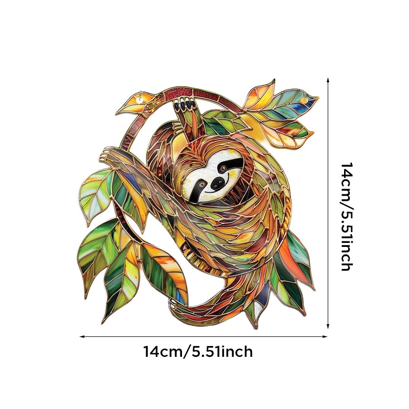 Cute Acrylic Sloth Ornament