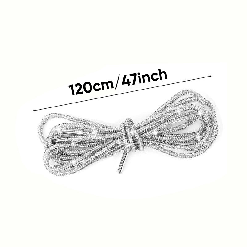 Rhinestone Glitter Shoe Laces