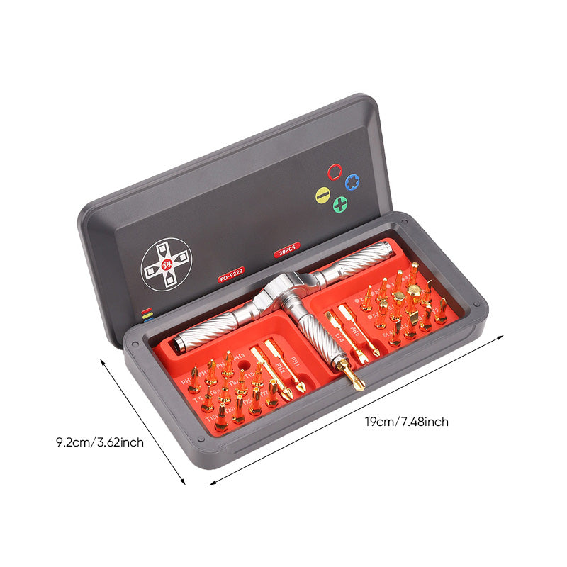 30-in-1 Ratchet Screwdriver Set