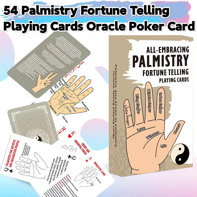 Palmistry Oracle Cards Deck for Fortune Telling and Games