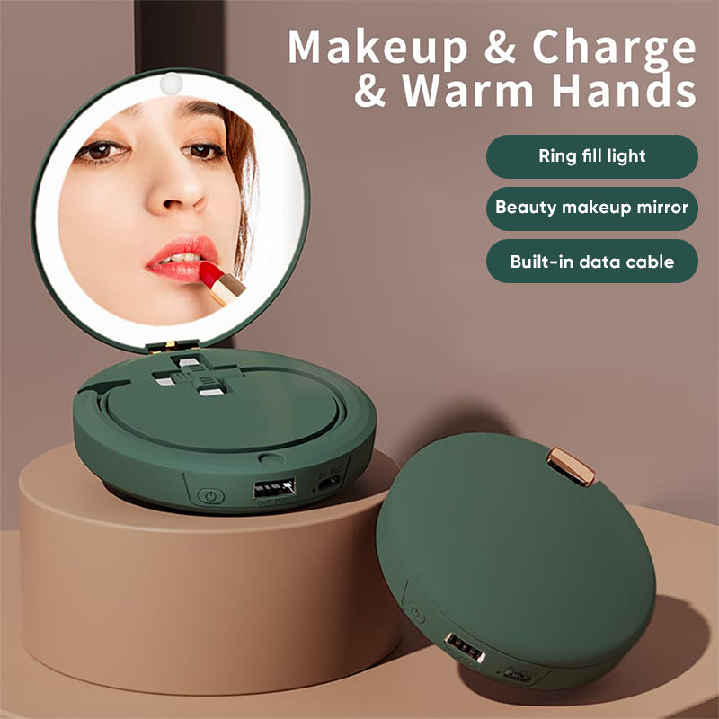 Hand Warmer Makeup Mirror