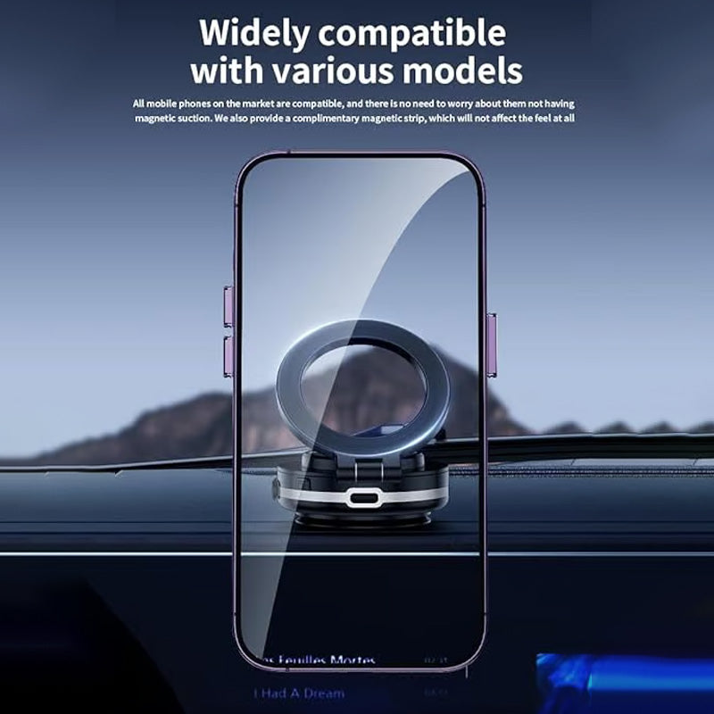 360° Rotating Electric Vacuum Magnetic Car Phone Mount