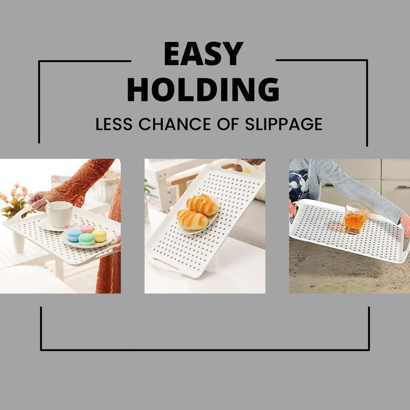 Dual-Handle Non-Slip Serving Tray