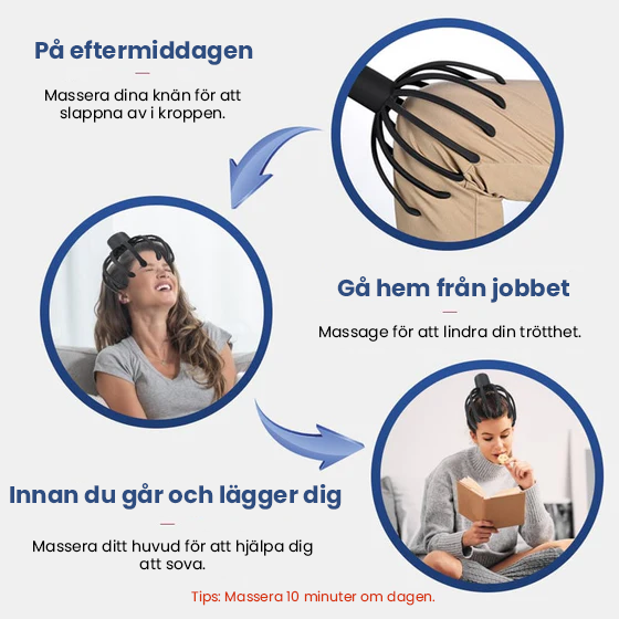 Head Massager för bläckfisk