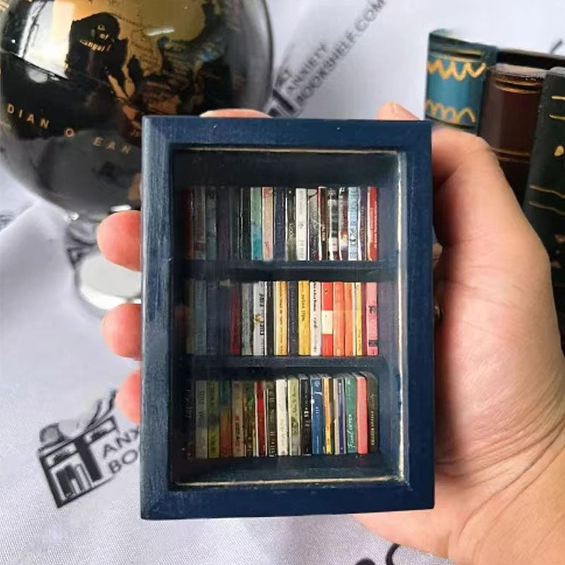 Mini Wooden Book Storage Box