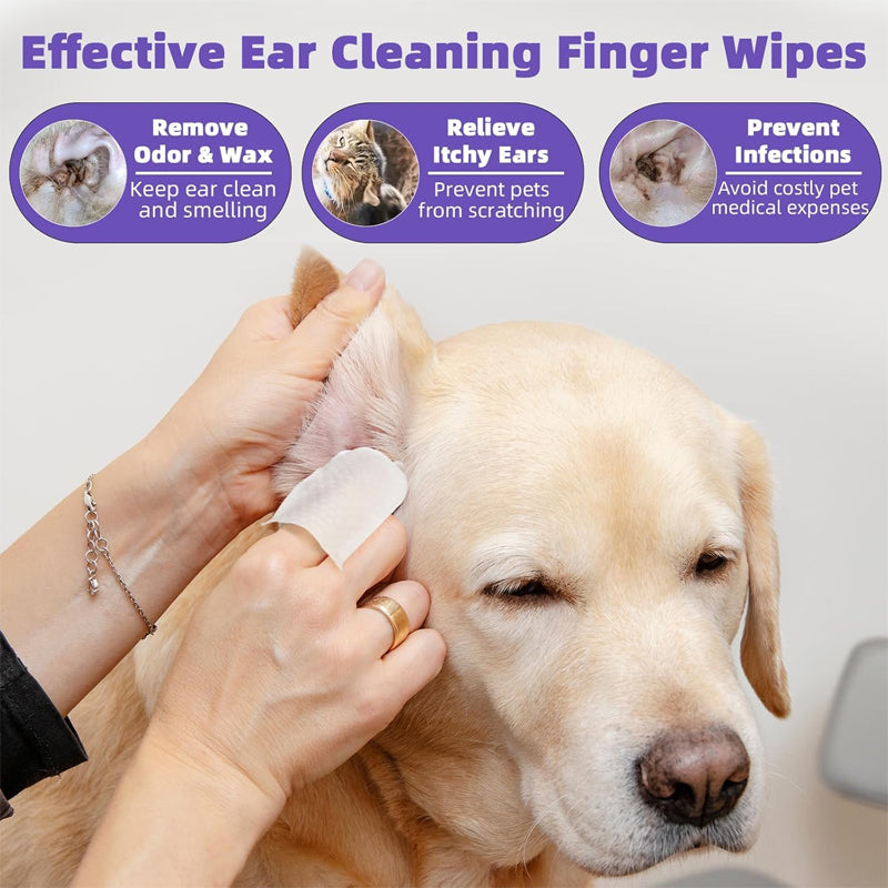 Pet Cleaning Finger Wipes