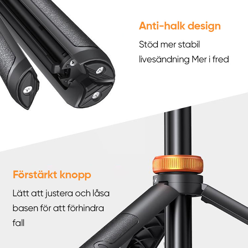 Selfie Stick-stativ med Bluetooth-fjärrkontroll