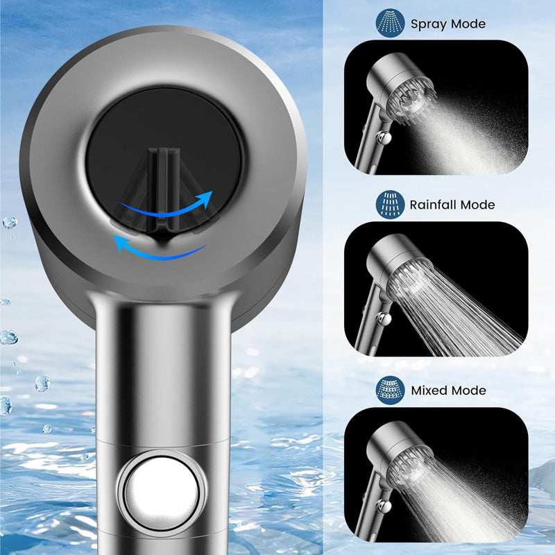 High Pressure Handheld Filtered Showerhead
