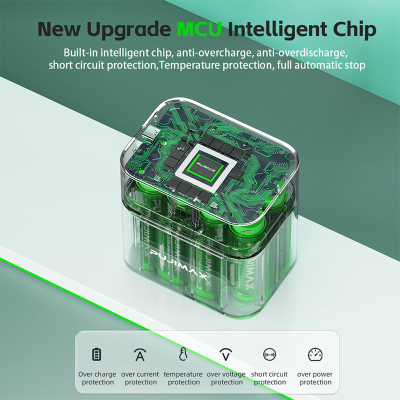 Lithium-ion Battery With Integrated Charging & Storage Box