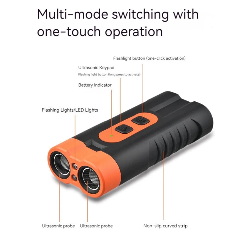 High-power dual-core ultrasonic dog deterrent