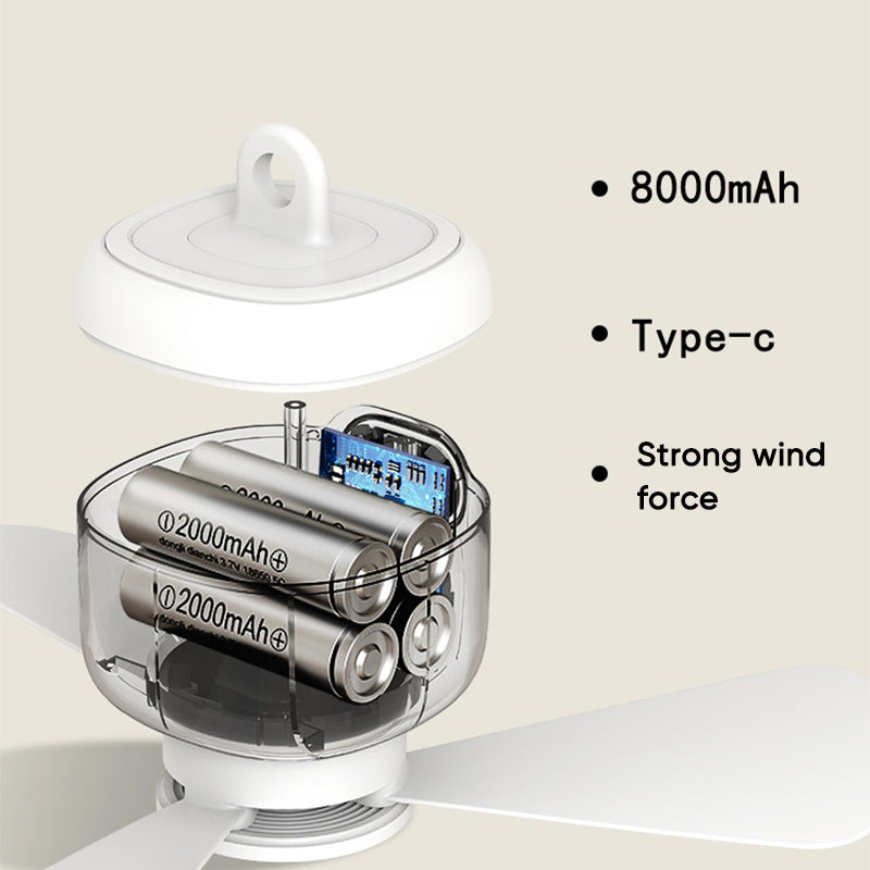 Portable Rechargeable Ceiling Fan