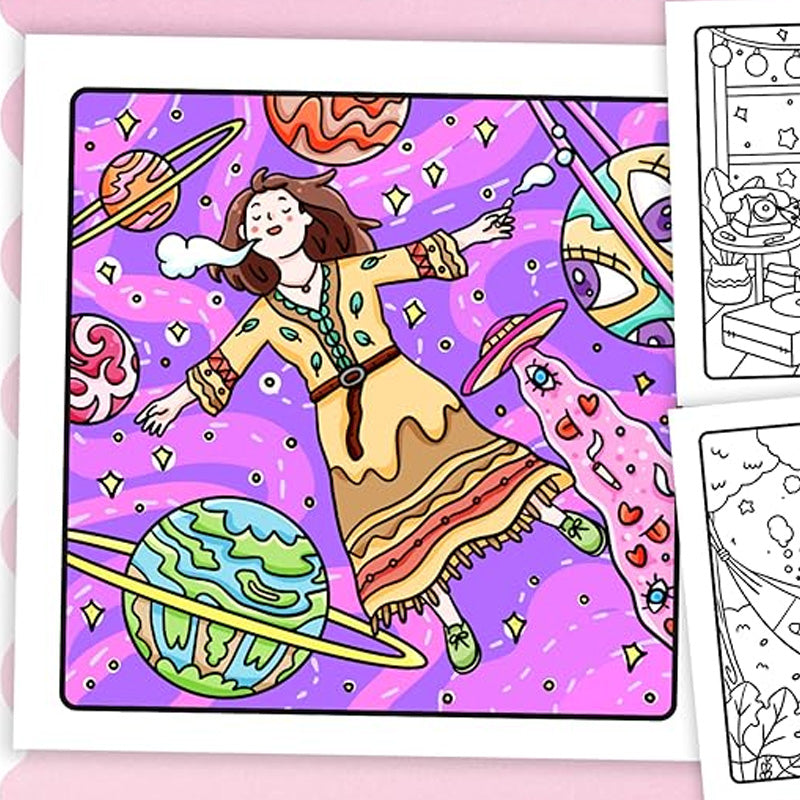 Easter gift Stoner Moments: Stoner Girl Coloring Book