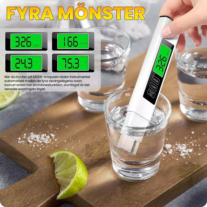 Ny 4-i-1 Digital TDS-mätare