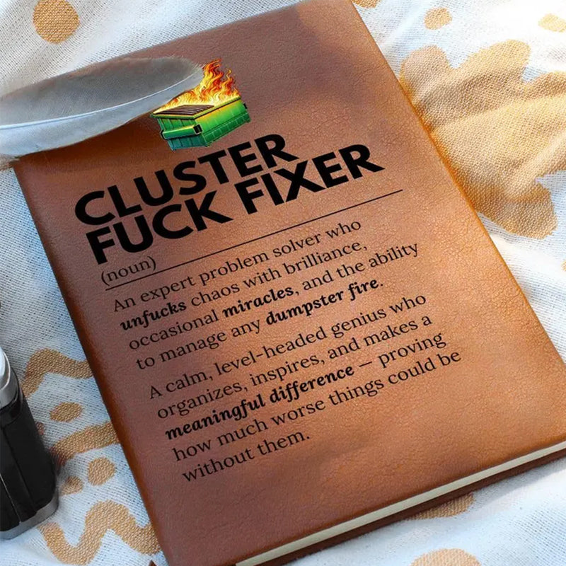 Funny Dumpster Fire Notebook