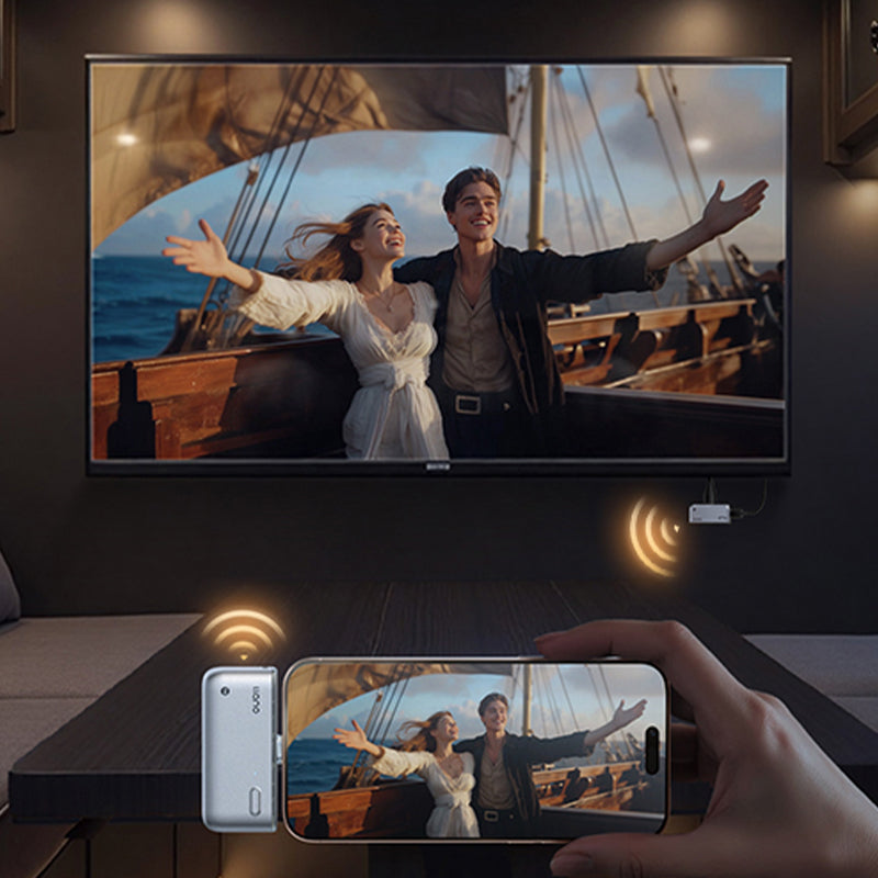 Type-C Wireless HDMI Transmitter and Receiver for Phone/Tablet/Laptop/PC to Monitor/Projector/TV Box