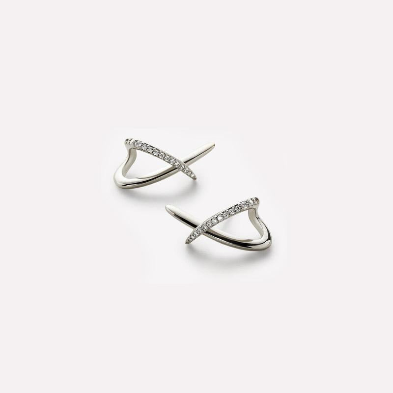 Simple Versatile Crossover Style Earrings
