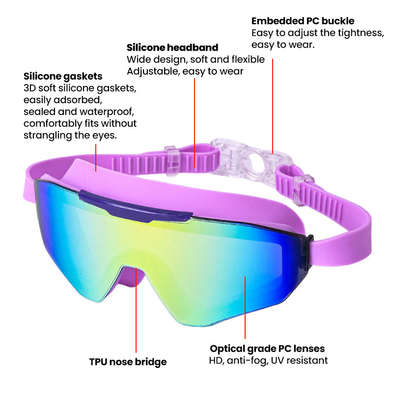 HD Large Frame Swimming Goggles