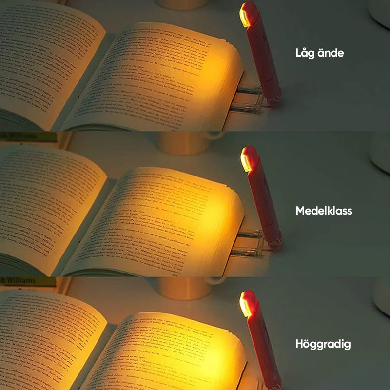 Uppladdningsbar boklampa