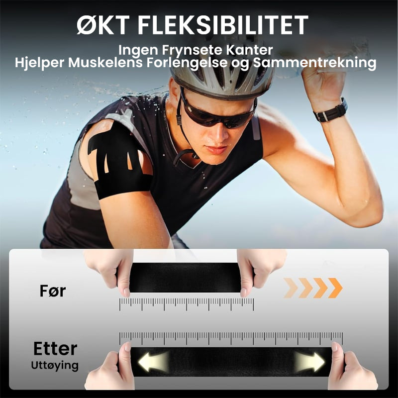 Kinesiotejp för lindring av axelsmärta