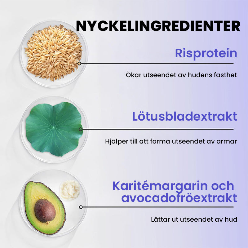 Armkräm för skulpturering och toning