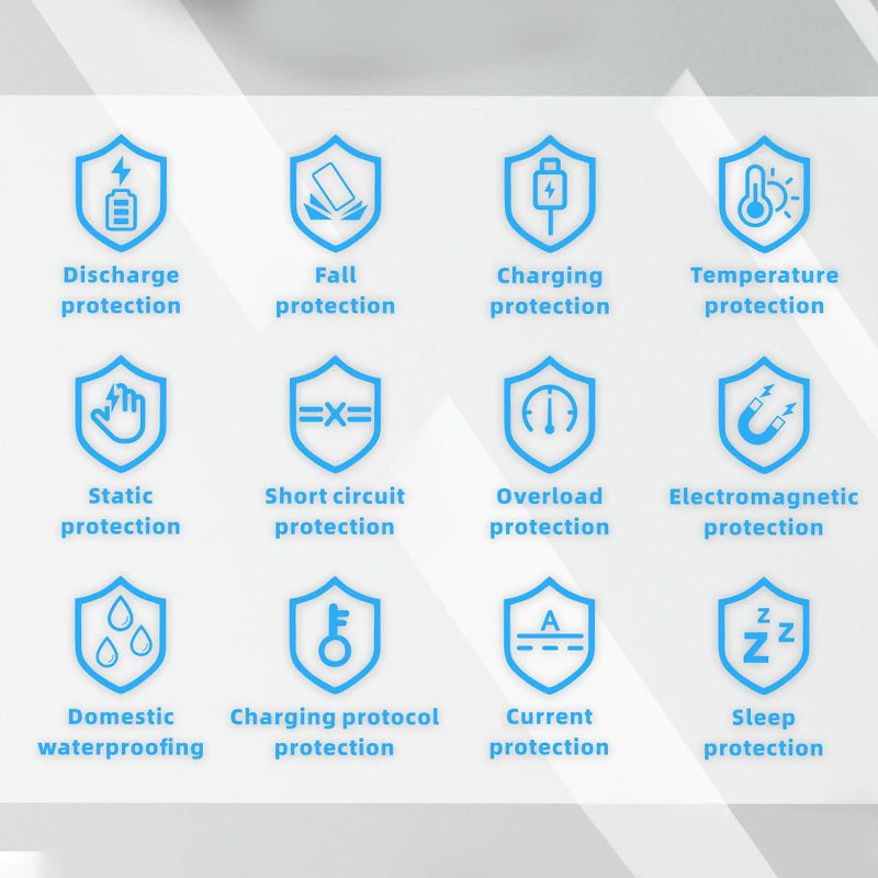 20000mAh Solar Wireless Portable Charger with 4 Built-in Cables & 7 Outputs