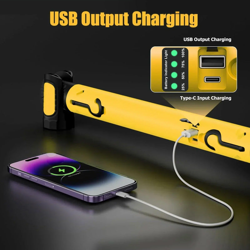 Portable Cordless Light for Car Repair/Garage/Job site/Emergency