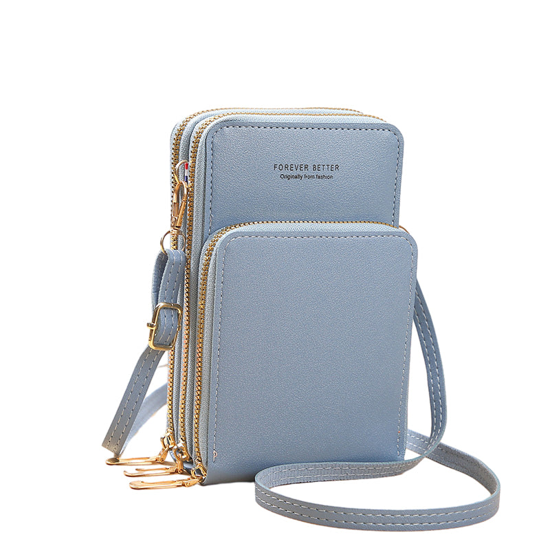 Liten crossbody-väska i läder