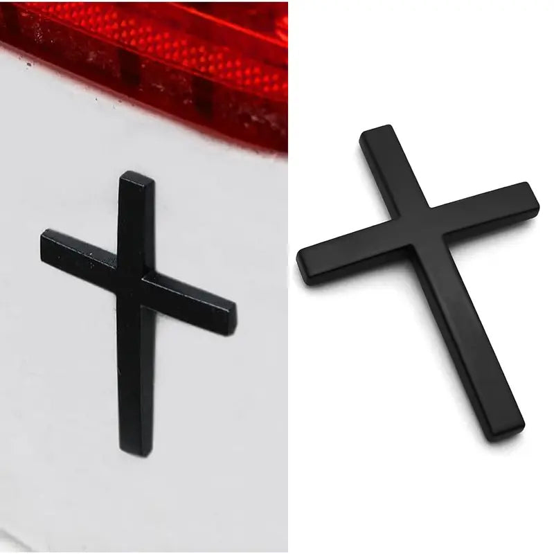 3D Cross Sticker